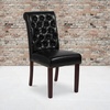 image:imageFlash Furniture HERCULES Series Brown LeatherSoft Parsons Chair with Rolled Back Accent Nail Trim and Walnut FinishBlack Leathersoft