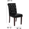 image:imageFlash Furniture HERCULES Series Brown LeatherSoft Parsons Chair with Rolled Back Accent Nail Trim and Walnut FinishBlack Leathersoft