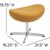 image:imageFlash Furniture HERCULES Series Brown LeatherSoft Parsons Chair with Rolled Back Accent Nail Trim and Walnut FinishDark Gray Fabric