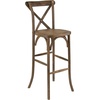 image:imageFlash Furniture HERCULES Series Dark Antique Wood Cross Back Barstool2 Pack