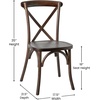 image:imageFlash Furniture HERCULES Series Early American Cross Back ChairMahogany