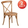 image:imageFlash Furniture HERCULES Series Early American Cross Back ChairOak