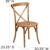 image:imageFlash Furniture HERCULES Series Early American Cross Back ChairOak