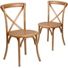 image:imageFlash Furniture HERCULES Series Early American Cross Back ChairOak