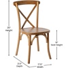 image:imageFlash Furniture HERCULES Series Early American Cross Back ChairPecan
