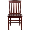 image:imageFlash Furniture HERCULES Series School House Back Mahogany Wood Restaurant Chair Pack of 4