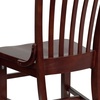 image:imageFlash Furniture HERCULES Series School House Back Mahogany Wood Restaurant Chair Pack of 4