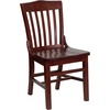 image:imageFlash Furniture HERCULES Series School House Back Mahogany Wood Restaurant Chair Pack of 4