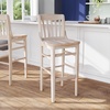 image:imageFlash Furniture HERCULES Series School House Back Walnut Wood Restaurant BarstoolAntique White