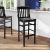 image:imageFlash Furniture HERCULES Series School House Back Walnut Wood Restaurant BarstoolBlack