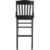 image:imageFlash Furniture HERCULES Series School House Back Walnut Wood Restaurant BarstoolBlack