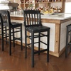 image:imageFlash Furniture HERCULES Series School House Back Walnut Wood Restaurant BarstoolBlack