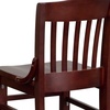 image:imageFlash Furniture HERCULES Series School House Back Walnut Wood Restaurant BarstoolMahogany
