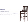image:imageFlash Furniture HERCULES Series School House Back Walnut Wood Restaurant BarstoolWalnut