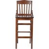 image:imageFlash Furniture HERCULES Series School House Back Walnut Wood Restaurant BarstoolWalnut