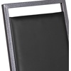 image:imageFlash Furniture HERCULES Series Square Back Stacking Banquet Chair in Dark Gray Fabric with Silvervein FrameBlack VinylSilver Vein Frame