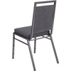 image:imageFlash Furniture HERCULES Series Square Back Stacking Banquet Chair in Dark Gray Fabric with Silvervein FrameDark Gray FabricSilver Vein Frame