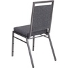 image:imageFlash Furniture HERCULES Series Square Back Stacking Banquet Chair in Dark Gray Fabric with Silvervein FrameDark Gray FabricSilver Vein Frame