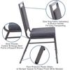 image:imageFlash Furniture HERCULES Series Square Back Stacking Banquet Chair in Dark Gray Fabric with Silvervein FrameDark Gray FabricSilver Vein Frame