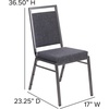 image:imageFlash Furniture HERCULES Series Square Back Stacking Banquet Chair in Dark Gray Fabric with Silvervein FrameDark Gray FabricSilver Vein Frame