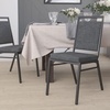 image:imageFlash Furniture HERCULES Series Square Back Stacking Banquet Chair in Dark Gray Fabric with Silvervein FrameDark Gray FabricSilver Vein Frame
