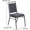 image:imageFlash Furniture HERCULES Series Square Back Stacking Banquet Chair in Dark Gray Fabric with Silvervein FrameDark Gray FabricSilver Vein Frame