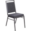 image:imageFlash Furniture HERCULES Series Square Back Stacking Banquet Chair in Dark Gray Fabric with Silvervein FrameDark Gray FabricSilver Vein Frame