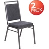 image:imageFlash Furniture HERCULES Series Square Back Stacking Banquet Chair in Dark Gray Fabric with Silvervein FrameDark Gray FabricSilver Vein Frame
