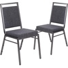 image:imageFlash Furniture HERCULES Series Square Back Stacking Banquet Chair in Dark Gray Fabric with Silvervein FrameDark Gray FabricSilver Vein Frame