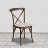 image:imageFlash Furniture HERCULES Series Stackable Early American Wood Cross Back Chair with CushionEarly American