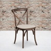 image:imageFlash Furniture HERCULES Series Stackable Early American Wood Cross Back Chair with CushionEarly American