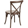 image:imageFlash Furniture HERCULES Series Stackable Early American Wood Cross Back Chair with CushionEarly American