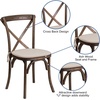image:imageFlash Furniture HERCULES Series Stackable Early American Wood Cross Back Chair with CushionEarly American
