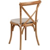 image:imageFlash Furniture HERCULES Series Stackable Early American Wood Cross Back Chair with CushionOak