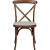 image:imageFlash Furniture HERCULES Series Stackable Early American Wood Cross Back Chair with CushionPecan