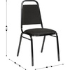 image:imageFlash Furniture HERCULES Series Trapezoidal Back Stacking Banquet Chair in Burgundy Vinyl  Silver Vein FrameBlack FabricBlack Frame