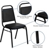 image:imageFlash Furniture HERCULES Series Trapezoidal Back Stacking Banquet Chair in Burgundy Vinyl  Silver Vein FrameBlack VinylBlack Frame