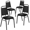image:imageFlash Furniture HERCULES Series Trapezoidal Back Stacking Banquet Chair in Burgundy Vinyl  Silver Vein FrameBlack VinylBlack Frame