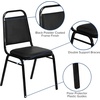 image:imageFlash Furniture HERCULES Series Trapezoidal Back Stacking Banquet Chair in Burgundy Vinyl  Silver Vein FrameBlack VinylBlack Frame