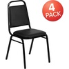 image:imageFlash Furniture HERCULES Series Trapezoidal Back Stacking Banquet Chair in Burgundy Vinyl  Silver Vein FrameBlack VinylBlack Frame