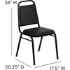 image:imageFlash Furniture HERCULES Series Trapezoidal Back Stacking Banquet Chair in Burgundy Vinyl  Silver Vein FrameBlack VinylBlack Frame
