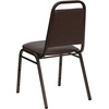 image:imageFlash Furniture HERCULES Series Trapezoidal Back Stacking Banquet Chair in Burgundy Vinyl  Silver Vein FrameBrown VinylCopper Vein Frame