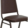 image:imageFlash Furniture HERCULES Series Trapezoidal Back Stacking Banquet Chair in Burgundy Vinyl  Silver Vein FrameBrown VinylCopper Vein Frame