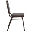 image:imageFlash Furniture HERCULES Series Trapezoidal Back Stacking Banquet Chair in Burgundy Vinyl  Silver Vein FrameBrown VinylCopper Vein Frame