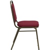 image:imageFlash Furniture HERCULES Series Trapezoidal Back Stacking Banquet Chair in Burgundy Vinyl  Silver Vein FrameBurgundy FabricGold Vein Frame