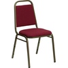 image:imageFlash Furniture HERCULES Series Trapezoidal Back Stacking Banquet Chair in Burgundy Vinyl  Silver Vein FrameBurgundy FabricGold Vein Frame