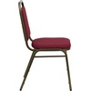 image:imageFlash Furniture HERCULES Series Trapezoidal Back Stacking Banquet Chair in Burgundy Vinyl  Silver Vein FrameBurgundy FabricGold Vein Frame