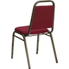 image:imageFlash Furniture HERCULES Series Trapezoidal Back Stacking Banquet Chair in Burgundy Vinyl  Silver Vein FrameBurgundy FabricGold Vein Frame