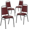 image:imageFlash Furniture HERCULES Series Trapezoidal Back Stacking Banquet Chair in Burgundy Vinyl  Silver Vein FrameBurgundy VinylSilver Vein Frame
