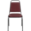 image:imageFlash Furniture HERCULES Series Trapezoidal Back Stacking Banquet Chair in Burgundy Vinyl  Silver Vein FrameBurgundy VinylSilver Vein Frame